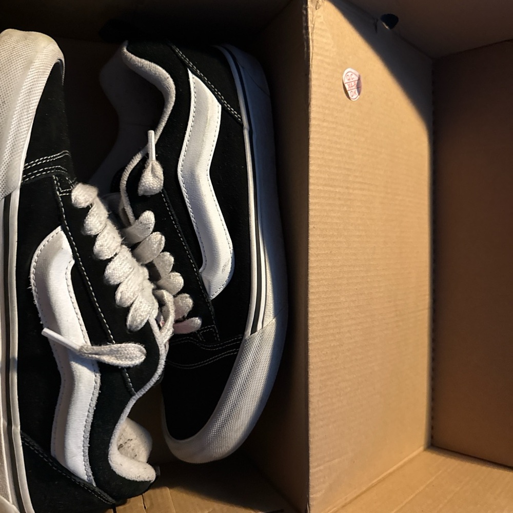 Vans Red and Brown Shoe Box